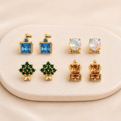 Four Park Earrings Theme Park Stud Earrings