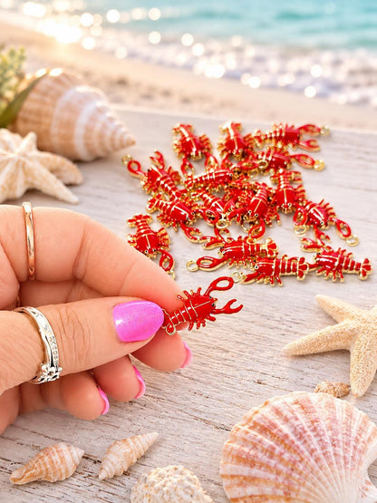 Lobster Charm Pendant Jewelry Making Supplies
