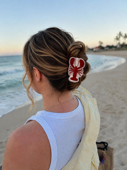 Lobster Hair Clip Coastal Accessories Personalized Beach Gift