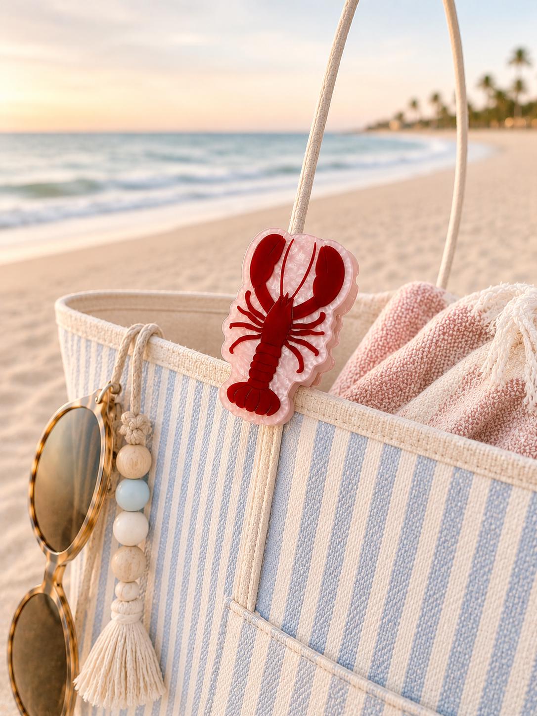 Lobster Hair Clip Coastal Accessories Personalized Beach Gift