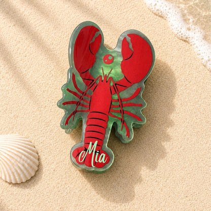 Lobster Hair Clip Coastal Accessories Personalized Beach Gift