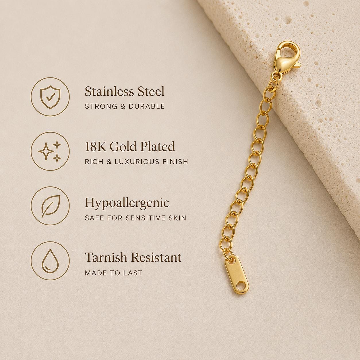 Necklace Extender Chain Gold Filled Jewelry Supply