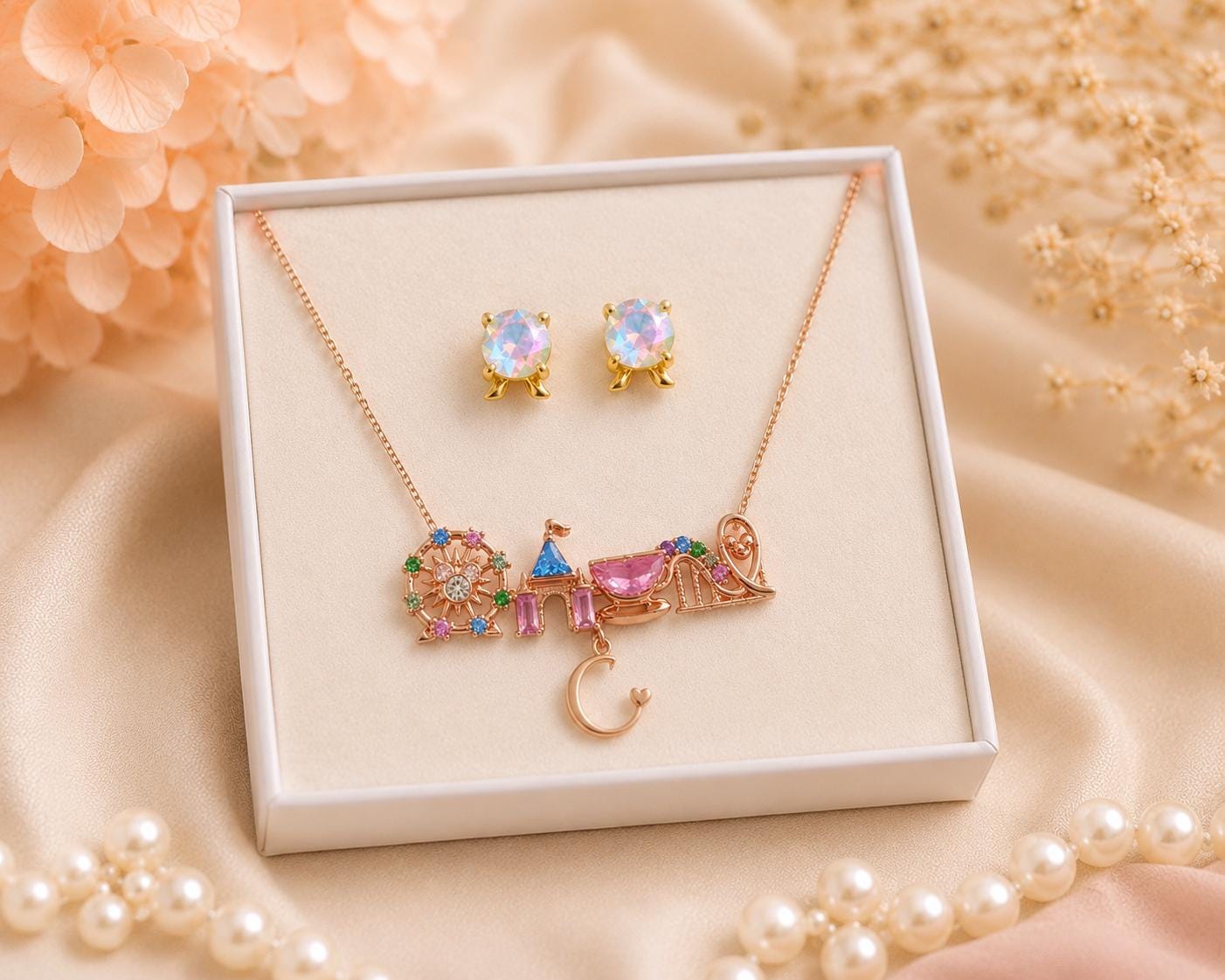 Four Park Earrings Theme Park Stud Earrings
