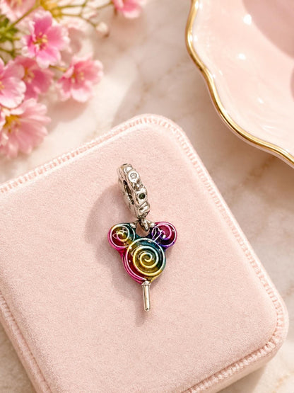 Mouse Ear Charm Lollipop Candy Jewelry