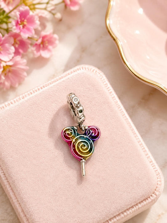 Mouse Ear Charm Lollipop Candy Jewelry