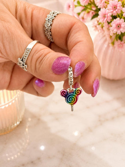 Mouse Ear Charm Lollipop Candy Jewelry