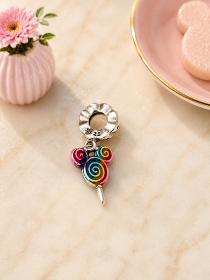 Mouse Ear Charm Lollipop Candy Jewelry
