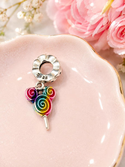 Mouse Ear Charm Lollipop Candy Jewelry