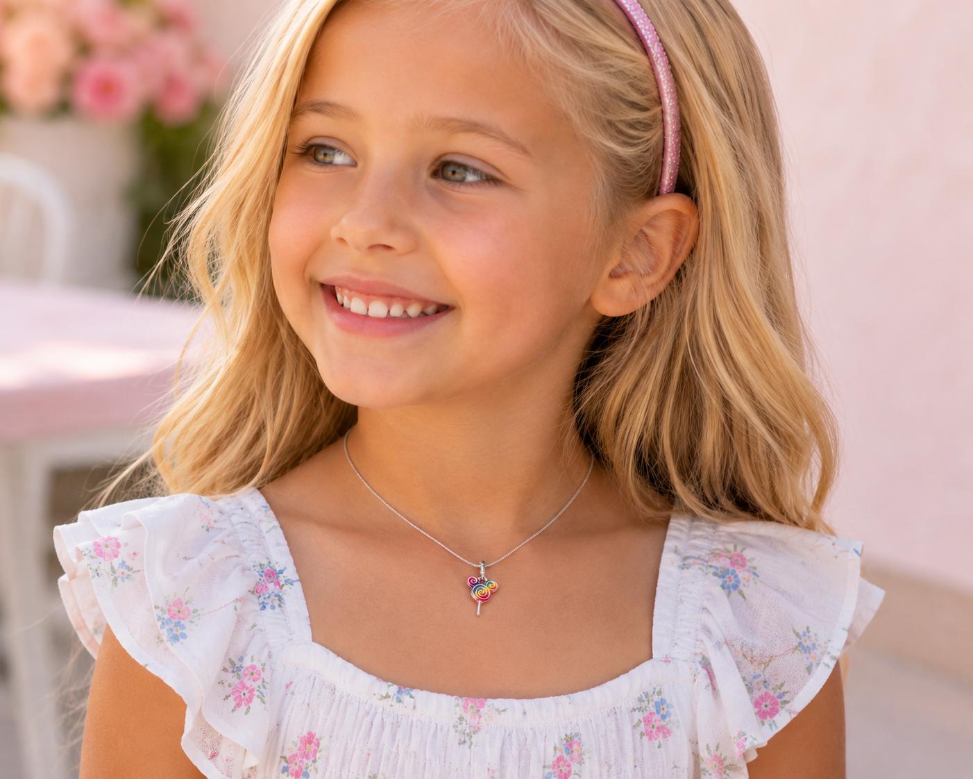 Mouse Ear Charm Lollipop Candy Jewelry