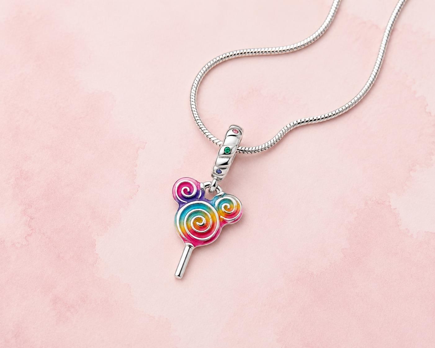 Mouse Ear Charm Lollipop Candy Jewelry