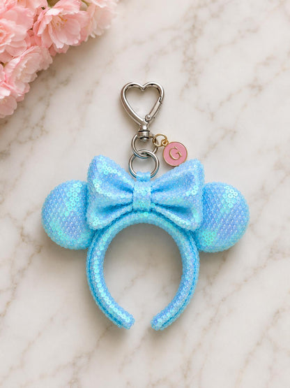 Sequin Mouse Ear Bag Charm Theme Park Vacation Gift