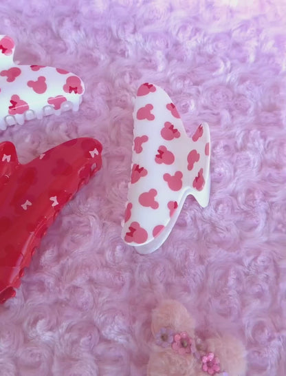 Large Claw Clip for Thick Hair Mouse Ear Design